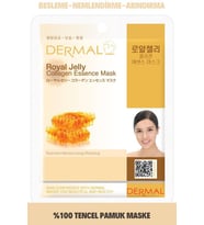 DERMAL Besleyici, Nemlendirici, Arındırıcı Arı Sütü Özlü Kolajen Maske 23gr