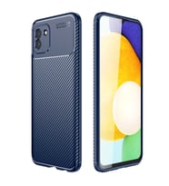 Samsung Galaxy A03 Kılıf Karbon Silikon Case Kapak (Lacivert)
