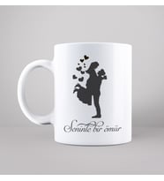 Gelin & Damat ( Seninle Bir Ömür ) Tasarımlı Kupa