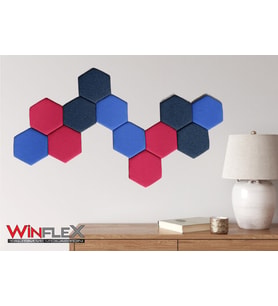 12 ADET ALTIGEN AKUSTİK KUMAŞ KAPLI PANEL-(17x20CM)