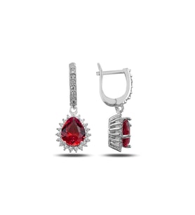 Damla Tektaş Model Modern Gümüş Küpe