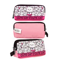 Cennec Cute Cat Kalem Çantası – Sevimli Kedi Temalı Çocuk Kalemliği 20X10X6