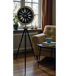 Eskitme İhtişam Tripod Ayaklı Saat (Standart)