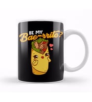 Cute & Funny Be My Bae rrito Bae Burrito Pun Kupa Bardak Porselen