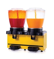 Samixir SS44.AY Twin Soğuk İçecek Dispenseri, 22+22 L, Panaromik, Analog, Fıskiyeli, Sarı