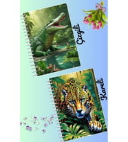 Büyülü tasarımlar defter seti 2 adet A4 boyutu 21*30 çizgili + kareli 60 syf