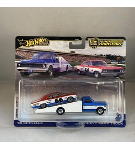 Hot Wheels Premium Transport 66 Chevelle with '72 Chevy Ramp Truck 1/64 Model Araba (Çok Renkli)