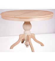 Masa Baba 14559 ıhlamur Ayak Kayın Kaplama MDF Tabla Çap 120 Açıl El Yapım (Ceviz)