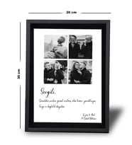 Sevgililer Günü Kolaj Çerçeve Siyah 20x30