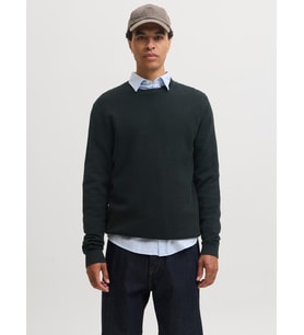JACK JONES Erkek Örgü Pamuklu Kazak 12295909