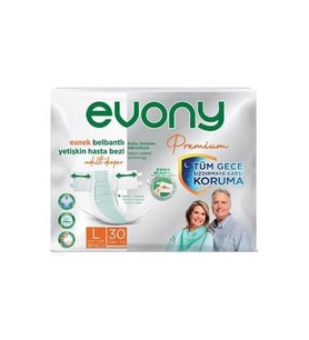 Evony  Premium Hasta Bezi Belbantlı Large 30 lu