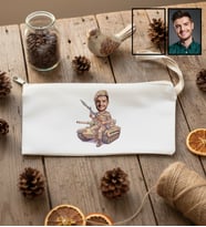 Kişiye Özel Karikatürlü Jandarma Kalemlik Ham Bez Jandarma Günü Hediyesi
