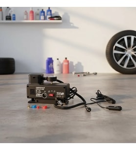 250 Psı Oto Hava Kompresörü - 220v Ve 12v Uyumlu Yol Yardım Lastik Şişirme Pompası
