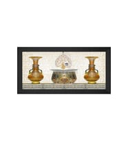 Etnik Motifli Kanvas Tablo 50 x 70 cm Siyah Çerçeve