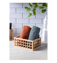 Bambu Organizer Büyük Dolap İçi Düzenleyici Sepet 18x26 cm