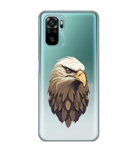 Xiaomi Redmi Note 10 / Note 10S Uyumlu Kartal Tasarımlı Şeffaf Telefon Kılıfı