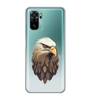 Xiaomi Redmi Note 10 / Note 10S Uyumlu Kartal Tasarımlı Şeffaf Telefon Kılıfı