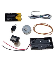 Mini Mekanik Sayaç Numaratör Kasnak Lastik DC Motor Pil Anahtar Öğrenci Hobi Deney Seti