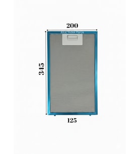 Vestel İle Uyumlu AD 6331 G Davlumbaz Metal Filtresi