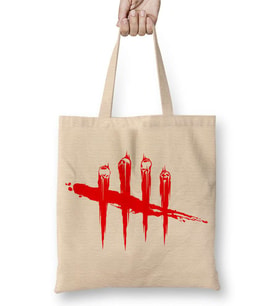 Dead By Daylıght Logo 02 Bez Çanta Uzun Saplı
