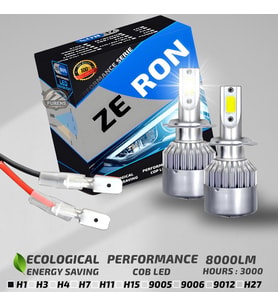 ZERON Performance Series H1 Led Xenon Şimşek Etkili Led Xenon Led Ampul