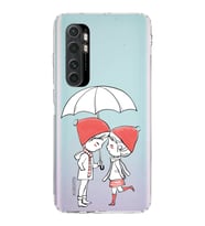Xiaomi  Mi Note 10 Lite  Kamera Korumalı Kapak Aşk Tasarımlı Şeffaf  Kılıf