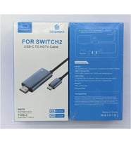 Cr36 Switch 2 için Görüntü Aktarıcı Adaptör Çevirici Type-C 3.1'den HDMI HDTV 4K 60Hz PD 100W Şarj 2 Metre Kablo Thunderbolt 3 Uyumlu
