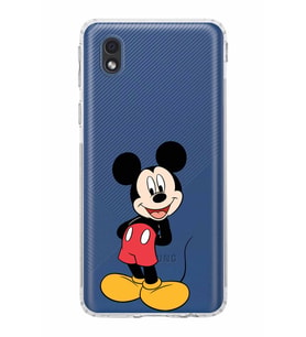 Samsung Galaxy A01 Core  Kamera Korumalı Kapak Mickey Mouse Tasarımlı  Şeffaf Kılıf