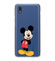 Samsung Galaxy A01 Core  Kamera Korumalı Kapak Mickey Mouse Tasarımlı  Şeffaf Kılıf