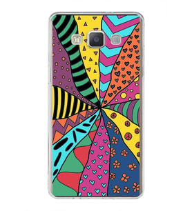 PrintiFy Samsung Galaxy A5 2015 ile Uyumlu 1mm Slim Fit Retro Colors 4 Baskılı Şeffaf  Kılıf