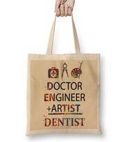 Doctor Engineer Artist Dentist 01 Bez Çanta Uzun Saplı