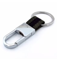 HAKİ YEŞİL SİYAH KUMAŞLI ASKERİ KANCA METAL ANAHTARLIK KC948