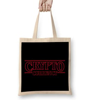 Stranger Things Crypto Currency Bez Çanta Uzun Saplı