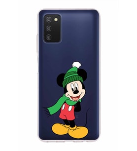 Samsung Galaxy A03s  Kapak Mickey Mouse Tasarımlı Şeffaf Silikon Kılıf