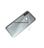 Tkgz Oppo Realme C3 Kasa Arka PİL Batarya Kapağı FÜME