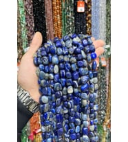 Lapis Lazuli Taşı Tımbıl Kesim 12x14mm Doğal Taş Dizi