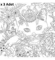Bigpoint Baskılı Pres Tuval 30x30cm Kedi x 3 Adet