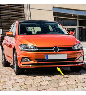 VW Polo 2018-2021 Ön Tampon Alt Spoyleri Kaplaması 2G0805903B