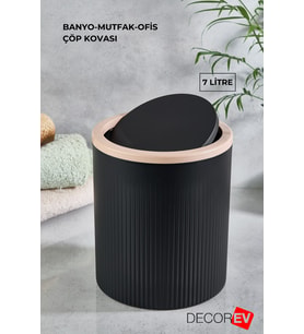 Şık 7 Litre Çöp Kovası – Ofis, Mutfak ve Banyo İçin Uygun