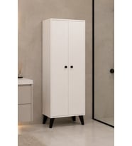 Meltem No.2 Çok Amaçlı Banyo Dolabı Ayarlanabilir Raflı Kapaklı Havlu ve Temizlik Dolabı