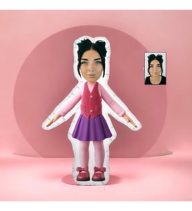 Şirin Pembe Bebek Yastık-32