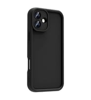 iPhone 16 Plus Kılıf Kamera Korumalı Ananas Silikon Kapak (Siyah)
