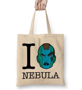 I Love Nebula Guardians of the Galaxy Bez Çanta Uzun Saplı