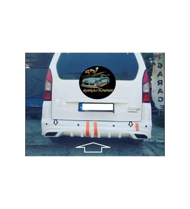 PEUGEOT PARTNER TEPEE-BERLİNGO ARKA TAMPON EKİ (2010-2018) BOYASIZ