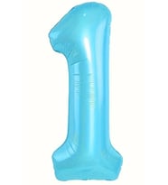 Beysüs Mavi 1 Rakam Folyo Balon 80 cm
