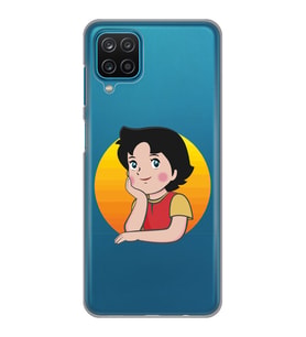 Samsung Galaxy A22 Uyumlu Heidi Tasarımlı Şeffaf Telefon Kılıfı