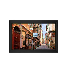Manzara Temalı Kanvas Tablo 50 x 70 cm Siyah Çerçeve