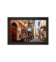 Manzara Temalı Kanvas Tablo 50 x 70 cm Siyah Çerçeve