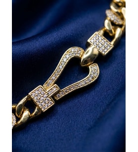 Xuping Kemer Desenli 14K Gold Bileklik