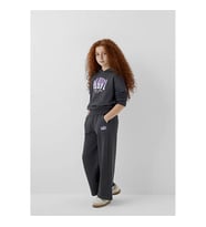 Mavi Loose Mavi Logo Baskılı Geniş Paça Antrasit Kız Çocuk Eşofman Altı 7010038-70087
